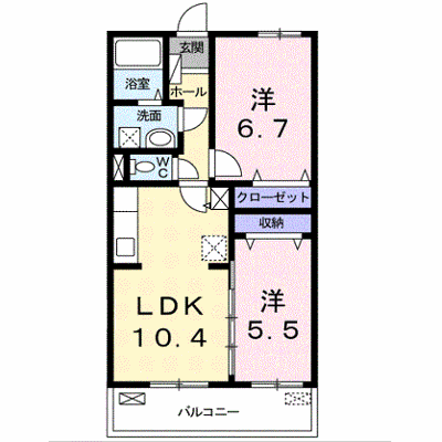 Ｌｕｎａ　ｌａｐｉｎ　２ 104【管理NO：1-017191901-01040】 ★家具家電は申し込み後に搬入します★ ★2026年10月下旬入居可能★の外観画像
