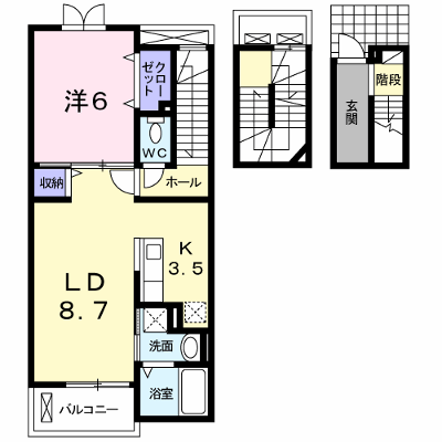 サチレジデンス 302【管理NO：1-017621501-03020】 ★家具家電は申し込み後に搬入します★ ★2026年11月下旬入居可能★の外観画像