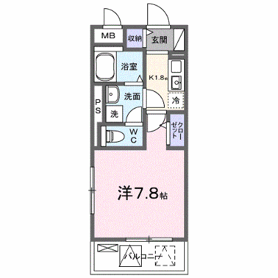 アンビシャス 203【管理NO：1-027836901-02030】 ★家具家電は申し込み後に搬入します★ ★2026年11月中旬入居可能★の外観画像