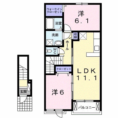 モンターニュ 202【管理NO：1-021534401-02020】 ★家具家電は申し込み後に搬入します★ ★2026年11月下旬入居可能★の外観画像