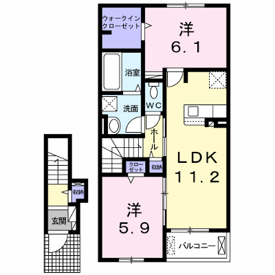 スターヒル 203【管理NO：1-025091601-02030】 ★家具家電は申し込み後に搬入します★ ★2026年10月下旬入居可能★の外観画像