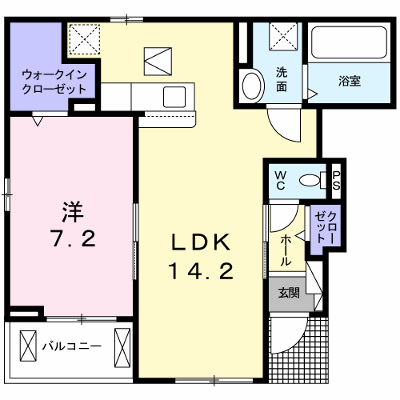 ＲｉｒｉａⅦ　Ⅶ 101【管理NO：1-024746001-01010】 ★家具家電は申し込み後に搬入します★の外観画像