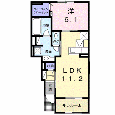 ボニート・ミウ 102【管理NO：1-020352601-01020】 ★家具家電は申し込み後に搬入します★ ★2026年12月中旬入居可能★の外観画像