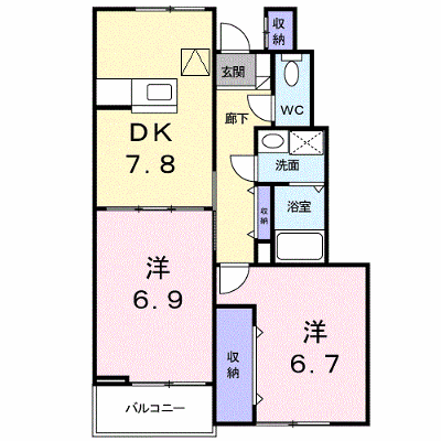 アーバン縄手Ｂ 102【管理NO：1-011883002-01020】 ★家具家電は申し込み後に搬入します★ ★2026年12月上旬入居可能★の外観画像