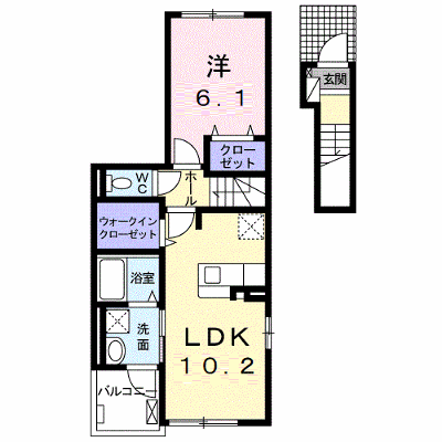チェルシー 201【管理NO：1-027412001-02010】 ★家具家電は申し込み後に搬入します★ ★2026年11月下旬入居可能★の外観画像