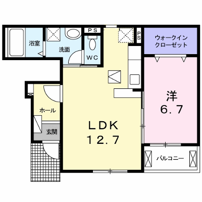 セプティモ 102【管理NO：1-024400601-01020】 ★家具家電は申し込み後に搬入します★ ★2026年10月下旬入居可能★の外観画像