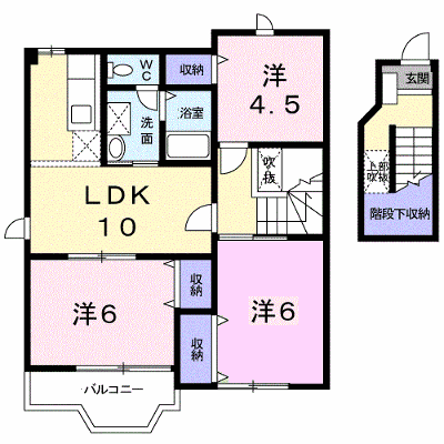 サンライト　ヒルＡ 202【管理NO：1-011712901-02020】 ★家具家電は申し込み後に搬入します★ ★2026年11月中旬入居可能★の外観画像