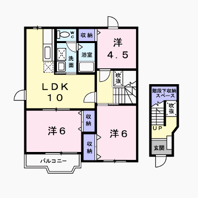みやび　Ａ棟 202【管理NO：1-012429701-02020】 ★家具家電は申し込み後に搬入します★ ★2026年11月中旬入居可能★の外観画像