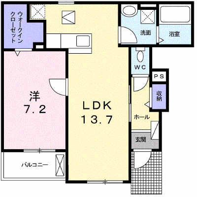 サニーホワイトⅥ 102【管理NO：1-023627401-01020】 ★家具家電は申し込み後に搬入します★ ★2026年11月上旬入居可能★の外観画像