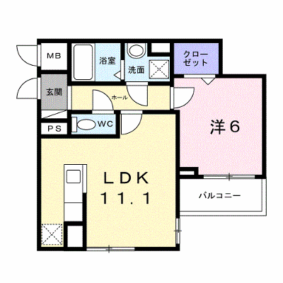 ヴァン・ヴェール 206【管理NO：1-028694701-02050】 ★家具家電は申し込み後に搬入します★ ★2027年04月上旬入居可能★の外観画像