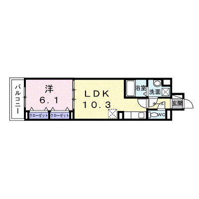 ヴァン・ヴェール 202【管理NO：1-028694701-02020】 ★家具家電は申し込み後に搬入します★ ★2027年04月上旬入居可能★の外観画像