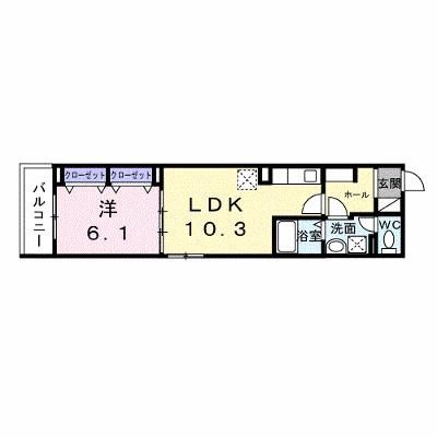 ヴァン・ヴェール 201【管理NO：1-028694701-02010】 ★家具家電は申し込み後に搬入します★ ★2027年04月上旬入居可能★の外観画像