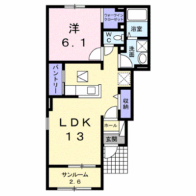 ラパンⅠ 101【管理NO：1-018410301-01010】 ★家具家電は申し込み後に搬入します★ ★2026年11月上旬入居可能★の外観画像