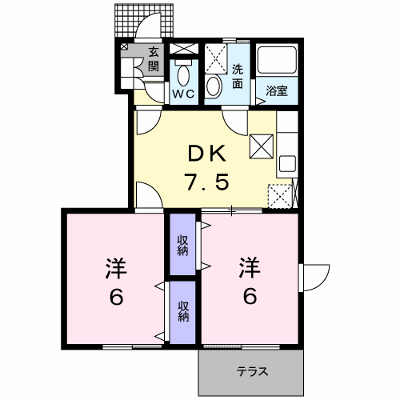 ソレアードⅢ 101【管理NO：1-011075601-01010】 ★家具家電は申し込み後に搬入します★ ★2026年11月中旬入居可能★の外観画像