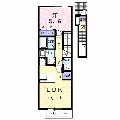 しゃるむ竹の葉 202【管理NO：1-012210501-02020】 ★家具家電は申し込み後に搬入します★ ★2026年11月中旬入居可能★の外観画像