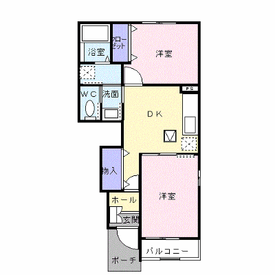 パレス　ブルー・マウンテンＢ 103【管理NO：1-012437302-01030】 ★家具家電は申し込み後に搬入します★ ★2026年11月中旬入居可能★の外観画像