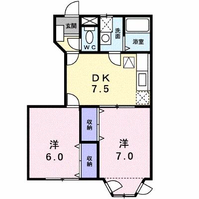 アベニールＭＡ 102【管理NO：1-009743301-01020】 ★家具家電は申し込み後に搬入します★ ★2026年11月下旬入居可能★の外観画像