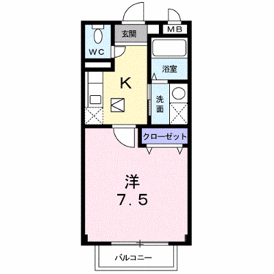 エスポアール　Ⅰ 104【管理NO：1-011756601-01040】 ★家具家電は申し込み後に搬入します★ ★2026年11月下旬入居可能★の外観画像