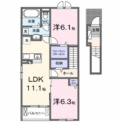 カーサ　シトラス仏生山Ⅲ 203【管理NO：1-027416503-02030】 ★家具家電は申し込み後に搬入します★ ★2026年11月下旬入居可能★の外観画像