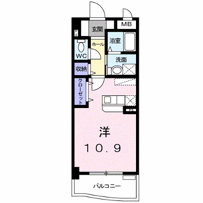 フィオーレⅤ 202【管理NO：1-014761701-02020】 ★家具家電は申し込み後に搬入します★ ★2026年11月下旬入居可能★の外観画像