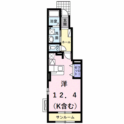 クリアウインドＢ 102【管理NO：1-017487902-01020】 ★家具家電は申し込み後に搬入します★の外観画像