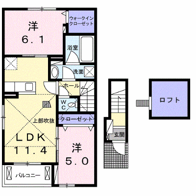 グレイスＢ 201【管理NO：1-023694302-02010】 ★家具家電は申し込み後に搬入します★ ★2026年11月下旬入居可能★の外観画像