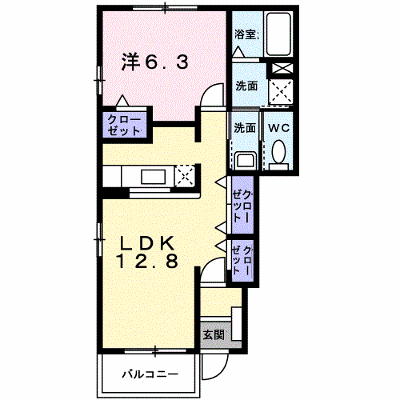 エレガント　ブルックＡ 101【管理NO：1-014435501-01010】 ★家具家電は申し込み後に搬入します★ ★2026年11月下旬入居可能★の外観画像