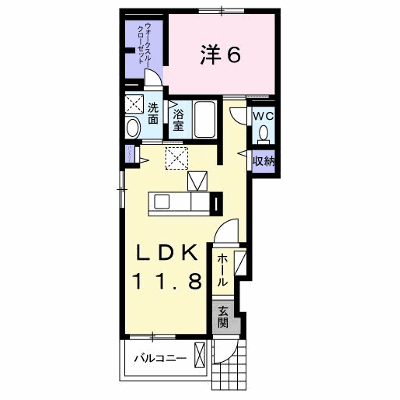 グラシオッソＫ 101【管理NO：1-022476401-01010】 ★家具家電は申し込み後に搬入します★ ★2026年10月下旬入居可能★の外観画像