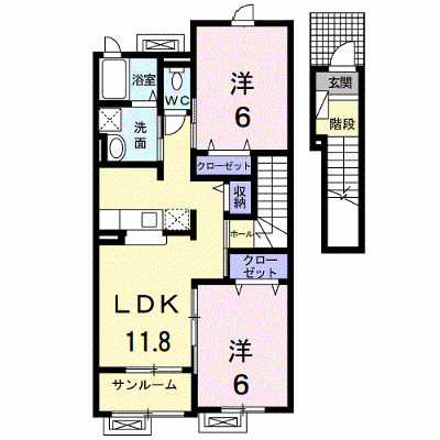 ヴィー・ボヌール 202【管理NO：1-015558401-02020】 ★家具家電は申し込み後に搬入します★ ★2026年11月中旬入居可能★の外観画像