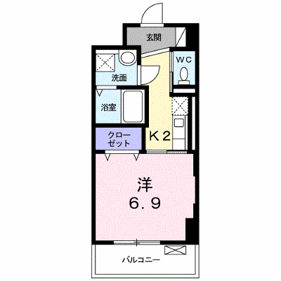 パークサイド　Ｋ 208【管理NO：1-019571301-02070】 ★家具家電は申し込み後に搬入します★ ★2026年10月下旬入居可能★の外観画像
