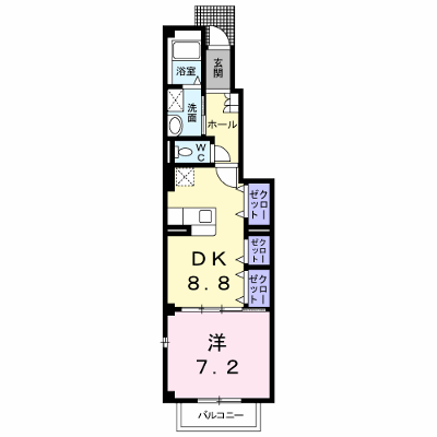 プラタ　エムⅡ 105【管理NO：1-014589202-01050】 ★家具家電は申し込み後に搬入します★ ★2026年11月下旬入居可能★の外観画像