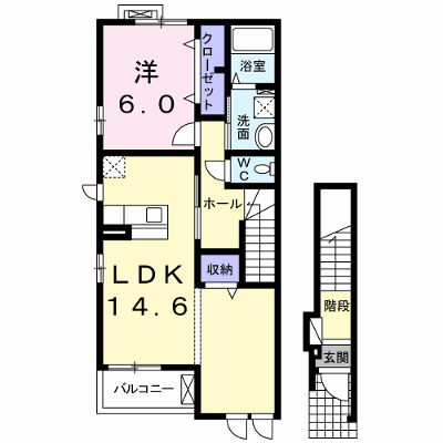フィオーレ　Ｍ 201【管理NO：1-017678901-02010】 ★家具家電は申し込み後に搬入します★ ★2026年12月中旬入居可能★の外観画像