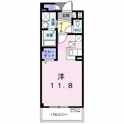 プリムローズ 205【管理NO：1-011427901-02040】 ★家具家電は申し込み後に搬入します★ ★2026年11月中旬入居可能★の外観画像