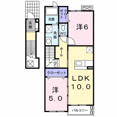 ブライト青山 202【管理NO：1-016556301-02020】 ★家具家電は申し込み後に搬入します★ ★2026年12月中旬入居可能★の外観画像