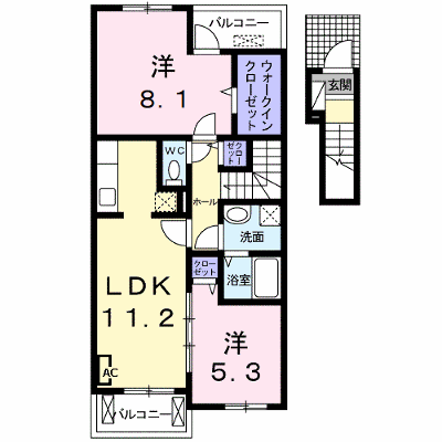プライムガーデンＡ 203【管理NO：1-015662501-02030】 ★家具家電は申し込み後に搬入します★ ★2026年11月下旬入居可能★の外観画像