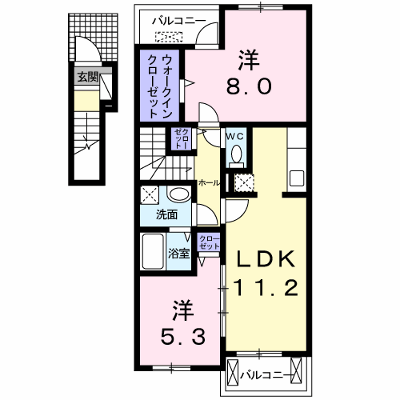 ロザージュ 205【管理NO：1-018069201-02040】 ★家具家電は申し込み後に搬入します★ ★2026年10月下旬入居可能★の外観画像