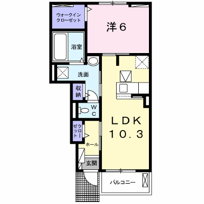 マルミット　Ⅱ 102【管理NO：1-024725502-01020】 ★家具家電は申し込み後に搬入します★ ★2026年10月下旬入居可能★の外観画像