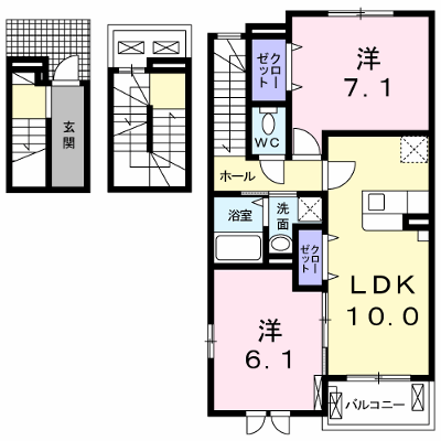 メゾン・ド・リアンⅩⅠ 302【管理NO：1-022942901-03020】 ★家具家電は申し込み後に搬入します★ ★2026年10月下旬入居可能★の外観画像