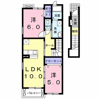 ティアモⅡ 204【管理NO：1-016851802-02040】 ★家具家電は申し込み後に搬入します★ ★2026年11月上旬入居可能★の外観画像