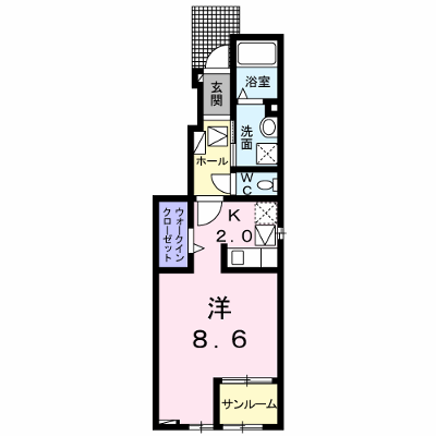 ル・クール　Ⅱ 101【管理NO：1-026357802-01010】 ★家具家電は申し込み後に搬入します★ ★2026年10月中旬入居可能★の外観画像