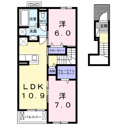 メゾンド・テール 203【管理NO：1-026350802-02030】 ★家具家電は申し込み後に搬入します★ ★2026年11月下旬入居可能★の外観画像
