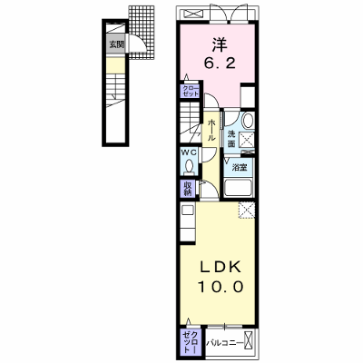 メゾン　ド　リブレ 204【管理NO：1-023626901-02040】 ★家具家電は申し込み後に搬入します★の外観画像