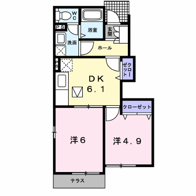 グラン　ピエールＤ 105【管理NO：1-012943404-01040】 ★家具家電は申し込み後に搬入します★ ★2026年10月下旬入居可能★の外観画像