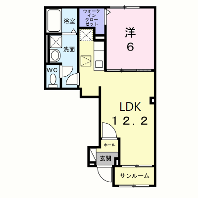 シャン　ド　フルール 102【管理NO：1-028612501-01020】 ★家具家電は申し込み後に搬入します★ ★2027年01月下旬入居可能★の外観画像