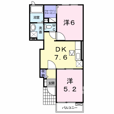 メゾン・ド・タカダ　Ⅱ 102【管理NO：1-014243902-01020】 ★家具家電は申し込み後に搬入します★ ★2026年12月下旬入居可能★の外観画像