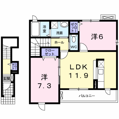 リバーサイドヴィラ 206【管理NO：1-016366201-02050】 ★家具家電は申し込み後に搬入します★ ★2026年11月下旬入居可能★の外観画像