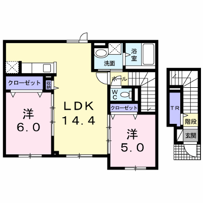 Ｂｅｌｉｃｅ 202【管理NO：1-020613501-02020】 ★家具家電は申し込み後に搬入します★ ★2026年12月中旬入居可能★の外観画像