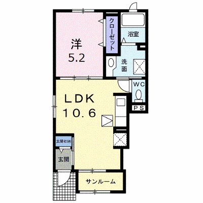 ノール　ヴィラージュ 101【管理NO：1-024801201-01010】 ★家具家電は申し込み後に搬入します★の外観画像