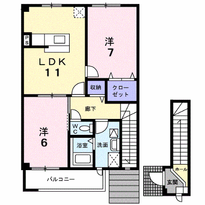 シャン・インテリオーネ 202【管理NO：1-012588401-02020】 ★家具家電は申し込み後に搬入します★ ★2026年12月上旬入居可能★の外観画像