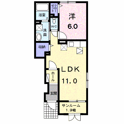 フェリーチェ 104【管理NO：1-023308901-01040】 ★家具家電は申し込み後に搬入します★ ★2026年11月下旬入居可能★の外観画像